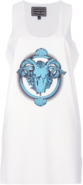 Fausto Puglisi Printed Vest - Lyst