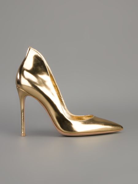 gianvito rossi gold plexi