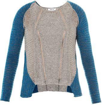 Helmut Lang Colour Block Sweater - Lyst