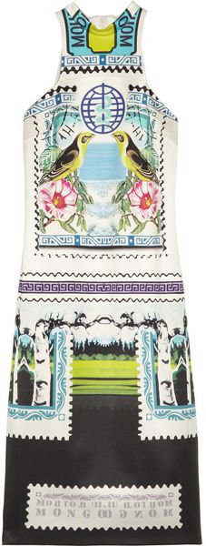 Mary Katrantzou Rodizio Printed Silktwill Dress - Lyst