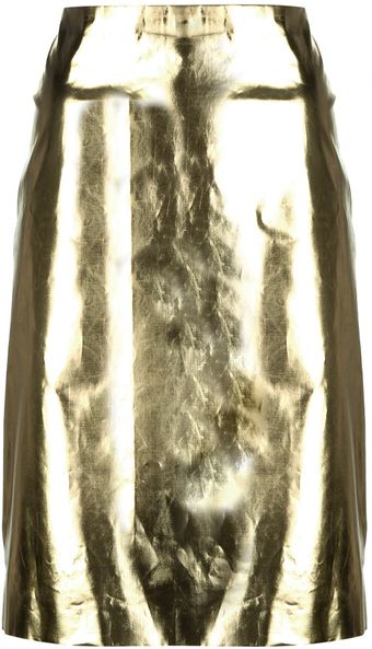 Simone Rocha Metallic Straight Skirt - Lyst