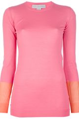 Stella McCartney Contrast Cuff Wool Sweater