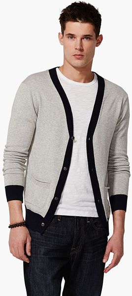 Lucky Brand Contrast Cardigan - Lyst