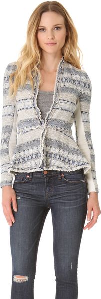 Rebecca Taylor Tweed Chain Jacket - Lyst