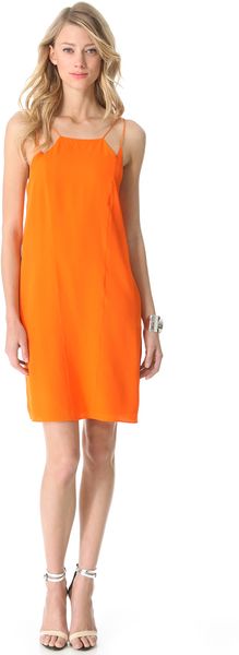 Tibi Heavy Silk Strappy Dress - Lyst