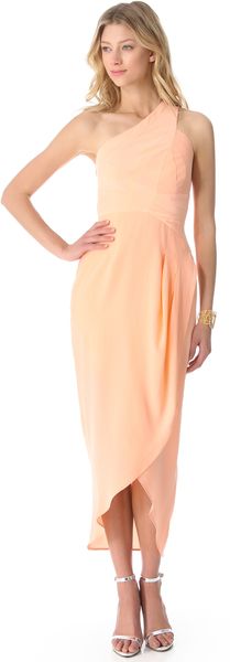 Zimmermann One Shoulder Maxi Dress - Lyst