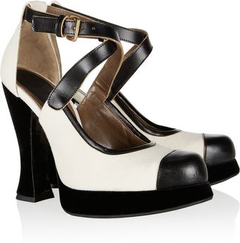 Marni Two Tone Mary Jane Pumps - Lyst