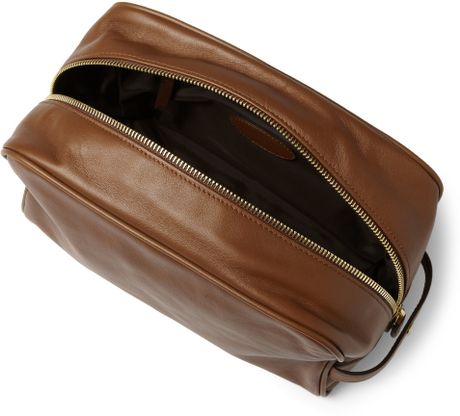 mulberry men's leather wash bag