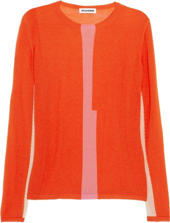 Jil Sander Fine Knit Cashmere Sweater - Lyst
