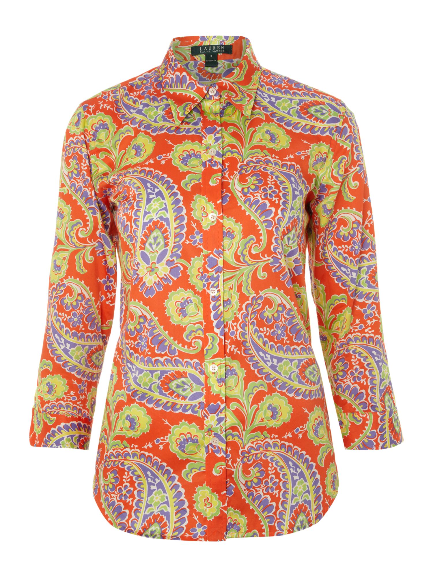 red paisley shirt