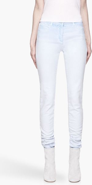 Maison Martin Margiela Blue Ombre Slouchy Skinny Fit Jeans - Lyst