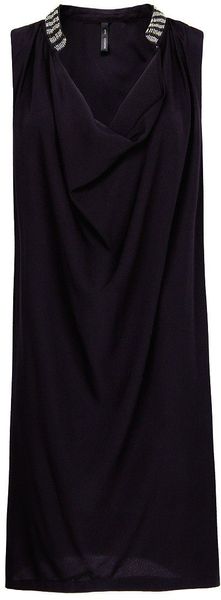Mango Beaded Neck Dress - Lyst