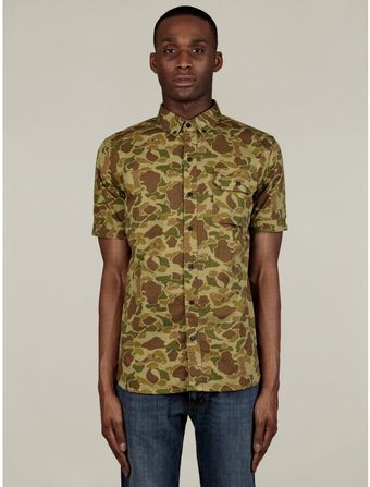 Penfield Mens Camo Print Harrisville Shirt - Lyst