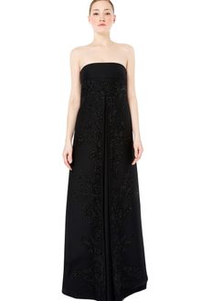 Valentino Strapless Gown with Floral Embroidery - Lyst