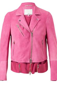 3.1 Phillip Lim Suede Biker Jacket - Lyst