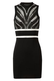 Alexander Wang Laddered Stretch Knit Dress - Lyst