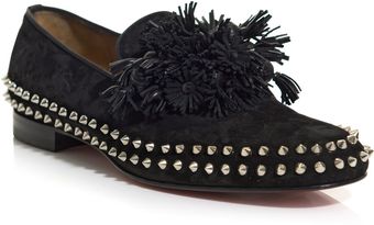 Christian Louboutin Spike and Tassel Loafers - Lyst