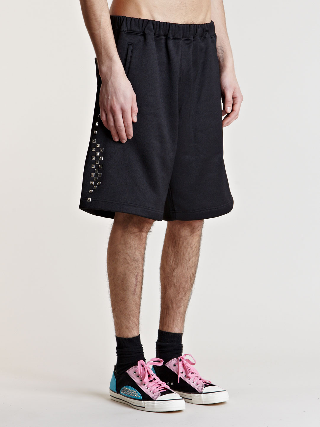 Comme Des Garçons Mens Studded Shorts in Black for Men Lyst