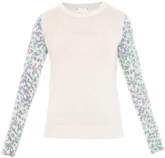 Crumpet Cashmere Contrast Sleeve Sweater - Lyst