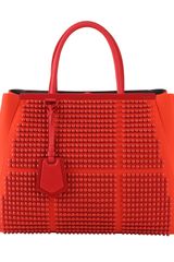 Fendi Double Handle Lycra Bag with Studs