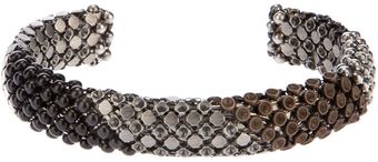 Laura B Cross Me Torque Bracelet - Lyst