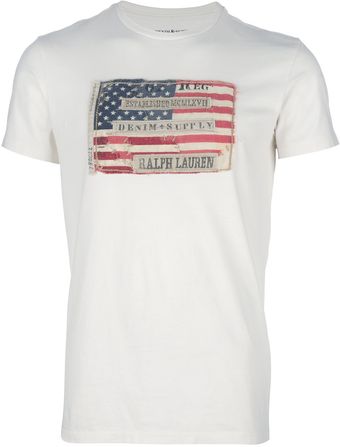 Ralph Lauren Flag Tshirt - Lyst