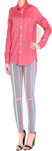 Sea Ny Button Up Blouse - Lyst