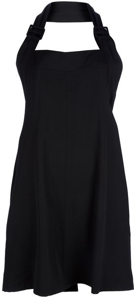 Yohji Yamamoto Halter Neck Dress - Lyst
