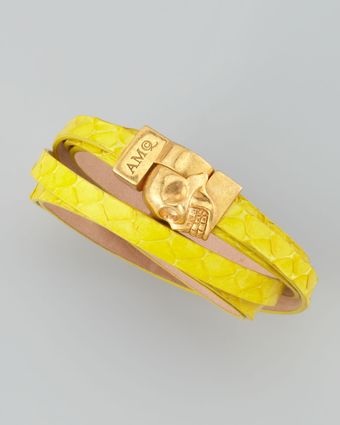 Alexander McQueen Snake Wrap Bracelet - Lyst
