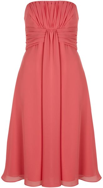 Ariella Draped Bodice Short Dress - Lyst