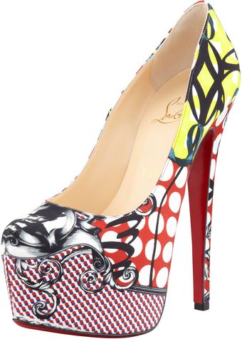 Christian Louboutin Daffodile Multiprint Platforms - Lyst