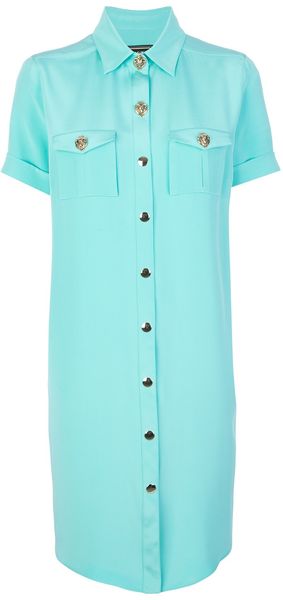 Fausto Puglisi Silk Shirt Dress - Lyst