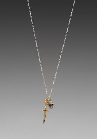 Jnb Jnb Ian Necklace in Sliver - Lyst