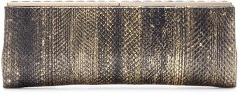 Jimmy Choo Ciggy Snakeskin Clutch - Lyst