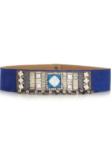 Matthew Williamson Embellished Suede Belt - Lyst