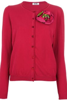 Moschino Cheap & Chic Rosette Cardigan - Lyst