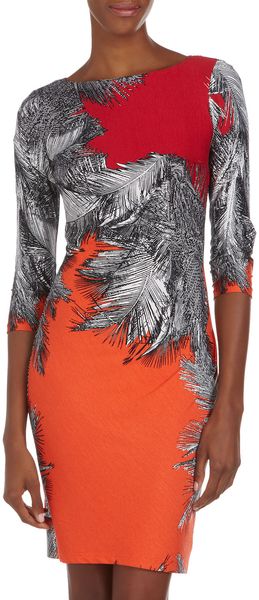Muse Botanical Print Jersey Dress - Lyst