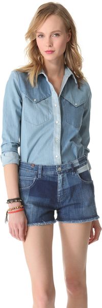 Surface To Air Amy Denim Shirt - Lyst