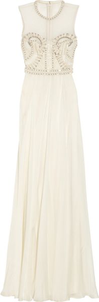 Temperley London Laurel Embellished Tulle Satin and Chiffon Gown - Lyst