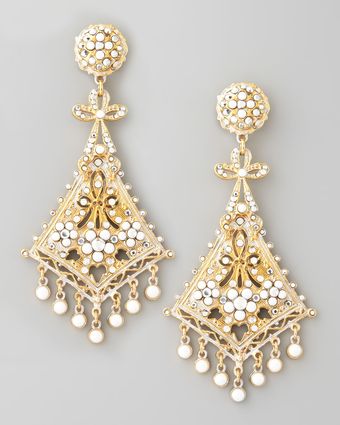 Jose & Maria Barrera Beaded Kite Clip Earrings - Lyst