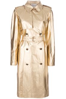 Lanvin Metallic Trench Coat - Lyst