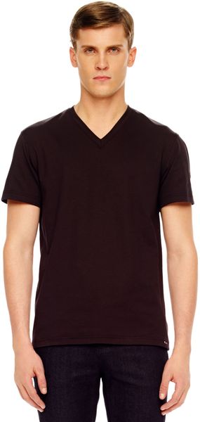 Michael Kors Vneck Jersey Tee - Lyst