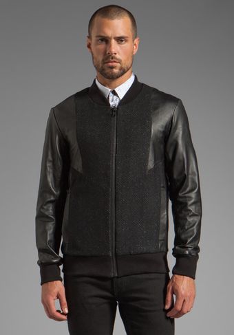 Sons Of Heroes Leather Ziggy Bomber Jacket - Lyst