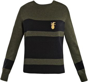 Sophie Hulme Pineapple Crest Stripe Sweater - Lyst