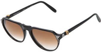 Yves Saint Laurent Vintage Gem Detail Sunglasses - Lyst