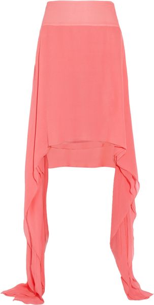 Antonio Berardi Draped Silk chiffon Skirt - Lyst