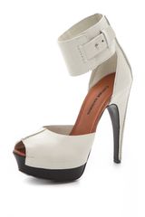 Costume National Bianca Peep Toe Pumps