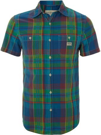 Denim And Supply Ralph Lauren Short Sleeved Bold Checked Shirt - Lyst