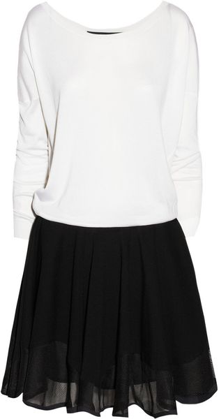 Jay Ahr Flared skirt Sweater Dress - Lyst