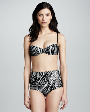 Oye Swimwear Ella Laceprint Highwaist Bikini Swimsuit - Lyst